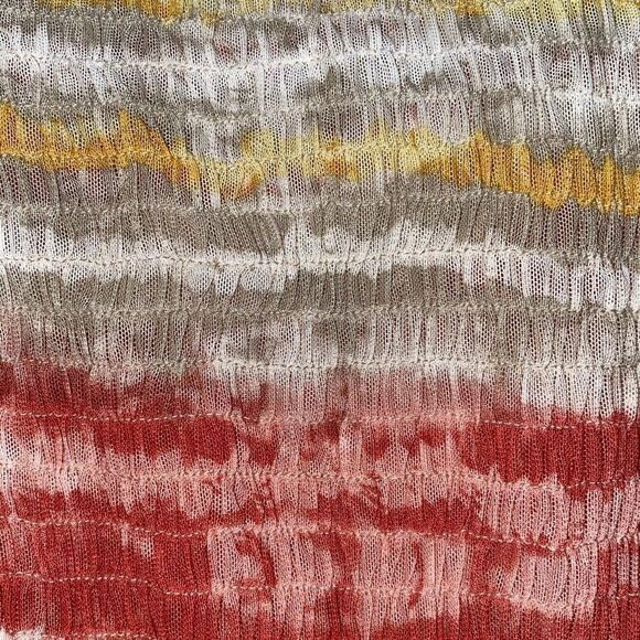 En Focus NWT Midi Dress Long Sleeve Semi-Sheer A-Line Earthy Multicolor 14 XL - Picture 4 of 7